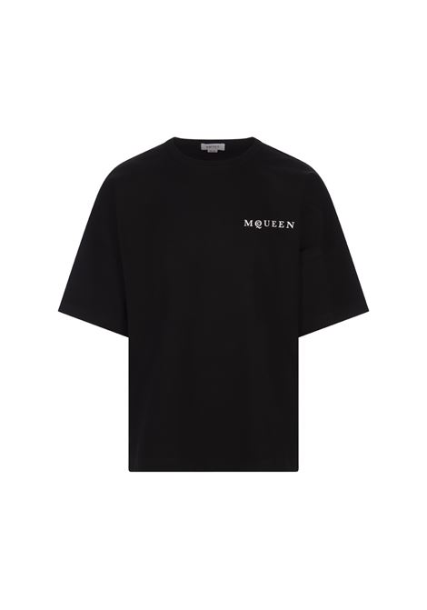 T-Shirt Oversize McQueen Nera ALEXANDER MCQUEEN | 828434-QTADE0520